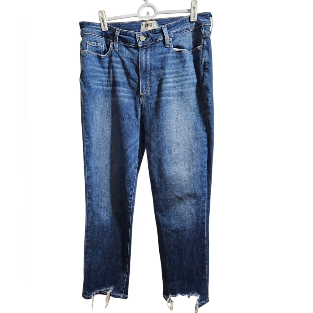 Paige Jeans Hoxton Slim Crop Front Raw Hem 32/14